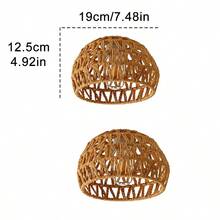 1 chao đèn dây giấy đan thủ công - Phong cách Bohemian, phong cách đồng quê cổ điển, phù hợp với đế đèn E27, dễ dàng lắp đặt. Thích hợp cho trang trí phòng ngủ, phòng khách, chiếu sáng nhà cửa, đèn treo, chao đèn tối giản, chao đèn sàn, chao đèn bàn, quán cà phê và phòng ăn. (Lưu ý: Không bao gồm bóng đèn và dây đèn, bộ sản phẩm chỉ bao gồm chao đèn.) - Nhiều màu - Xem 19