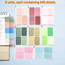 80 Mini Sticky Notes, 4 Colors. Portable Student Note-Taking Sticky Notes, Self-Adhesive And Easy To Use, Suitable For Office, Home, And School. Multiple Styles Available. A Handy Office Assistant, School Supplies, And A Must-Have For Back To School. - Square Sticky Note - View 9