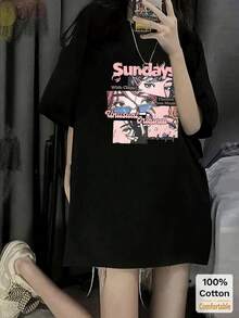 Women T-Shirts - Black - View 5