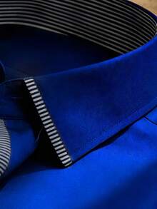 Officeau 2026 Men's Long Sleeve Single-Breasted Casual Shirt For Business/Commute - Blue - View 7