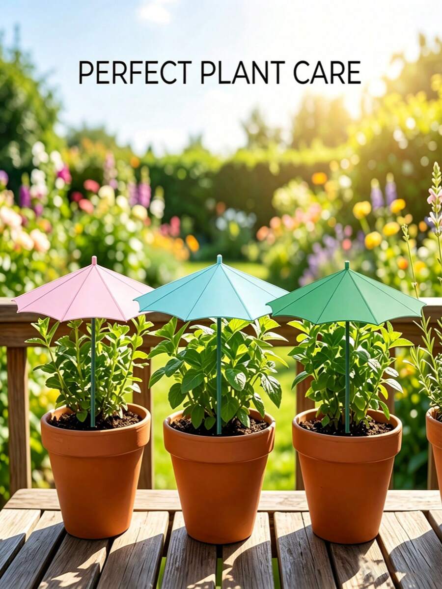 2 cái/Bộ Ô mini bonsai chắc chắn, Ô che nắng cho cây hoa, Chống tia UV/Chống nước/Cách nhiệt, 3 màu có sẵn - Xanh lá/Xanh dương/Hồng, Phù hợp cho cây con, Luống vườn, Phù hợp để bảo vệ cây cao và thấp, Chậu sân vườn, Luống hoa nâng cao, Vườn rau, Chậu ban công và giỏ treo, Cung cấp bóng râm và che mưa cho cây vườn ngoài trời, chậu và vườn rau, Đặc biệt phù hợp cho vùng khí hậu nóng