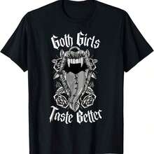 Gothic Girls Know Better - Alternative Gothic Aesthetic T-Shirt - Hitam - View 1