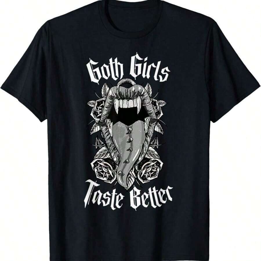 Gothic Girls Know Better - Alternative Gothic Aesthetic T-Shirt - Putih - View 1