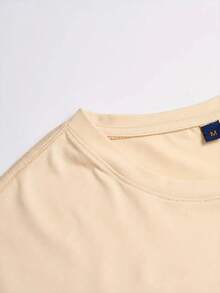 Men's Casual T-Shirt 'LSX' Printed - Made Of Soft Polyester, With Crew Neck And Machine Washable - The Perfect Choice For Summer - Apricot - View 3