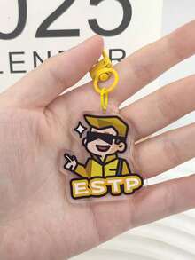 MBTI 16 Personalized Types Acrylic Keychain, Cute Personalized Gift For Students And Backpack Decoration - Multicolor - View 5
