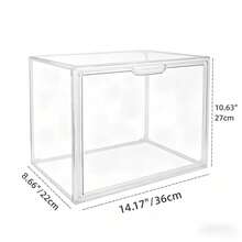 Desktop Storage & Display Box - Clear - View 10