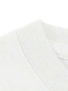 1 pieza de camiseta 100% orgánica para mujer con estampado de arándanos - Camiseta de manga corta con cuello redondo, blusa casual suave y transpirable, adecuada para uso diario, conjuntos de picnic, estilo campestre, camiseta lavable a máquina para las cuatro estaciones (sin dobladillo), conjuntos de Pascua para mujer, conjuntos de regalo para el Día de la Madre, ropa para la Copa del Mundo, conjunto para fiesta de fútbol, conjunto para el día del partido, camiseta unisex de fútbol de EE. UU. de talla grande, conjuntos de verano para mujer. 180g 100% Algodón - Blanco - Ver 4