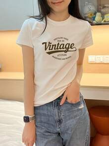 Women's Short-Sleeved T-Shirt, Casual And Versatile, Made From A Comfortable Fabric, Suitable For Any Occasion And An Ideal Garment For Spring, Summer, And Autumn. Looks Like A Winner GHJ5 - 白色 - 查看 9