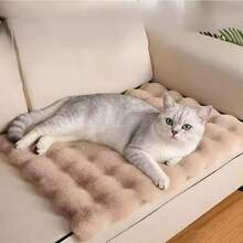 1件装宠物毛绒冬季加厚耐磨睡垫，适用于猫狗 - 彩色 - 查看 5