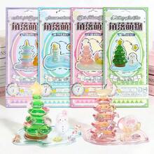 可愛角落生物可堆疊裝飾套組，日系可愛動物與食物主題迷你公仔，創意桌面裝飾與收藏玩具 - 彩色 - 查看 3