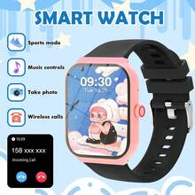 Smartwatch With Wireless Calling/Dialing, Multiple Sports Modes, Call Reminder And Rejection, SMS Notification, Customizable Wallpaper, Compatible With IOS/Android - Multicolor - View 1