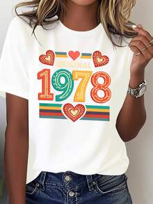 Limited Edition Fun Original Anniversary Pure - Coded Comfortable T-Shirt For Women - 白色 - 查看 1