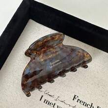 Elegante pinza para el cabello brillante con detalles grabados "Barrette La France", pinza antideslizante de moda adecuada para mujeres, accesorio de cabello elegante para fijar moños medios, flequillos y peinados desordenados, perfecto para uso diario, ir al trabajo, citas, fines de semana y varias ocasiones, agregando elegancia atemporal a tus peinados cotidianos pinzas de garra para vacaciones en la playa - multicolor - Ver 12