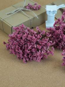 20/50/100/150/300pcs Mini Artificial Baby's Breath & Other Flowers - For Resin Mold Art & Crafts, Ivory White Flower Bouquet For Hair Accessories, Wedding Wreaths, Table Decor, Home Decoration - Pink Crystal Grass - View 4