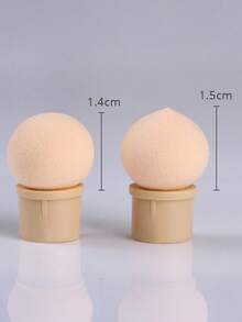 10支装美甲渐变海绵刷，高弹海绵不吸水尖头扎染笔替换笔头 - 杏色 - 查看 8