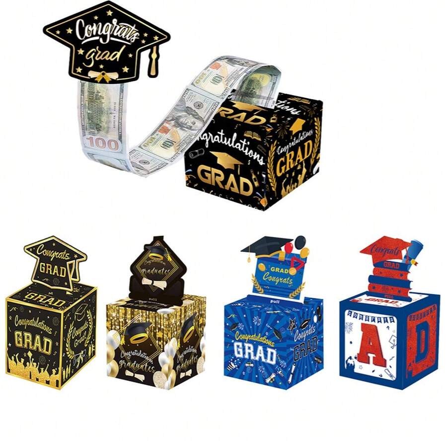 FZZ Graduation Money Gift Box, Surprise Decor For Graduation Party And Celebration