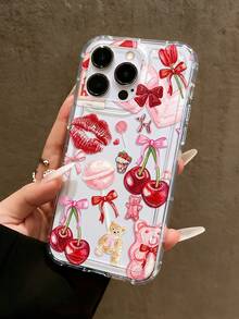 Ốp lưng điện thoại in hình gấu bông môi đỏ và trái tim anh đào, tương thích với iPhone 13/15/16/17pro/17/14/17/15pro/15 Plus/15 Promax/7plus/8plus/X/Xs Max/Xr/11pro/12pro/13pro/14pro/12mini/13mini/11promax/12promax/13promax/14promax/14plus/17pro Max/17Air/6/6s Plus/7/8/16Pro/16plus/16promax/Se2/17promax & Tương thích với Samsung Galaxy/A54/A14/A12/A13/A15/A32/A33/A24/A52S/S20/S21/S22/S23/S24/S23Plus/S24ultra/S25/A15/A33/A23/A07/A17/S26/A56/A57 - Nhiều màu - Xem 2