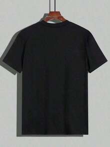 Camisetas Casuales Unisex Premium, 100% Algodón, Sublimadas, para Equipo, Moda Casual |     Con un llamativo estampado clásico del tótem del sol A.Ztec en la parte frontal. |     Corte Holgado y Tela Gruesa |     Estilo de moda rock, urbano y vintage - Negro 2 - Ver 3