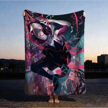 1pc S-Pider-Man Print Blanket,Retro Cartoon Style Throw Blanket,Cartoon Character Printed Blanket,All-Season Universal Nap Blanket,Character Home Decor Blanket,Modern Fashion Gift Suitable For Home Bedroom Bed Sofa Office Lunch Break Cover Picnic Blanket - Nhiều màu - Xem 1
