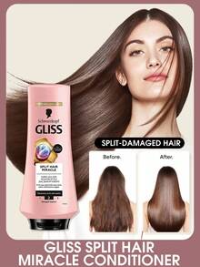 Schwarzkopf Gliss 分叉奇迹护发素，修复、强韧、滋养并焕活秀发，蕴含摩洛哥阿甘油、银耳提取物、葡萄籽油和维生素 E，减少分叉，防止损伤，柔顺滋养，保湿补水，持久滋养，适用于受损、干燥和染后头发，日常护理、造型和护色。 - 奇蹟修復 - 查看 1