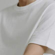 Men's 100% Cotton T-Shirt - Minimalist Short Sleeve Casual T-Shirt With Round Neck And Black And White Stripes, Breathable For All Seasons, Versatile Casual Outfit With Striped Pattern Inspired By The Torii Gate (No Gate Icon) - Ideal Gift For Tee - 白色 - 查看 2