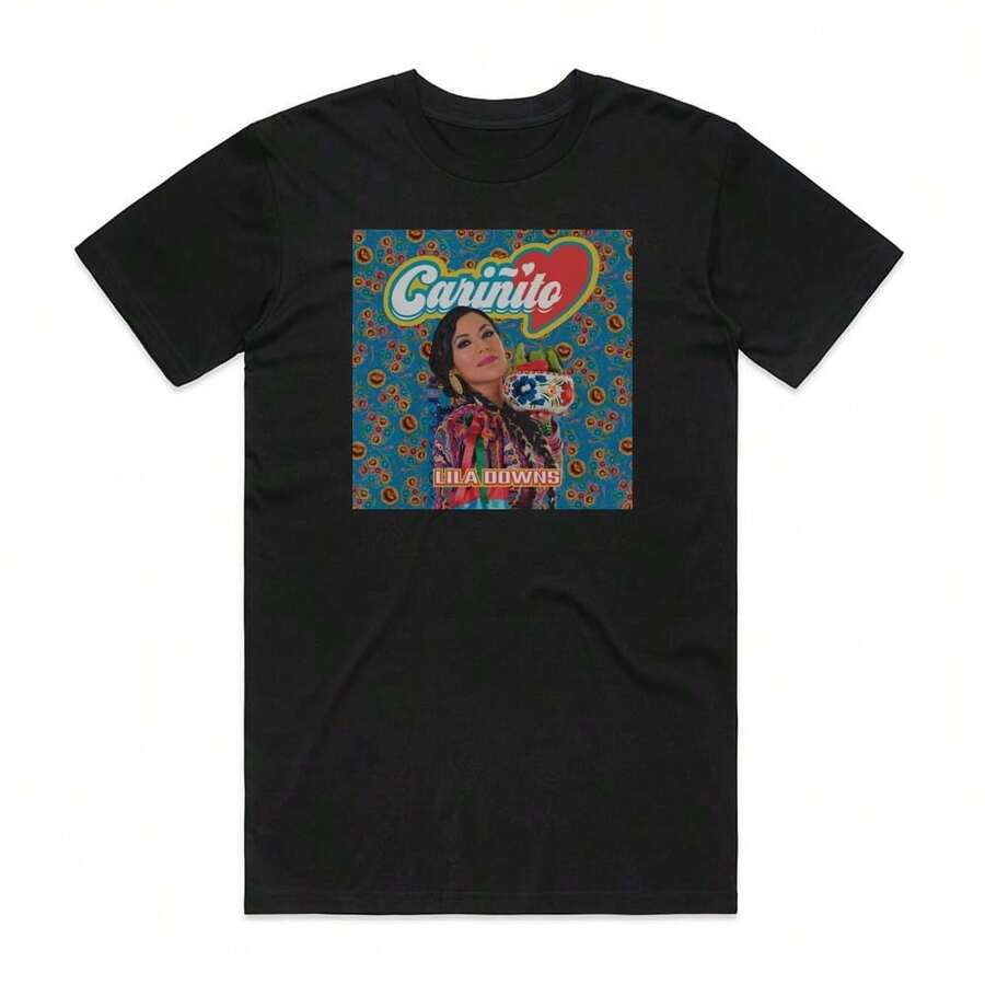 Black T-Shirt With A Modern, Casual Crew Neck Design, Comfortable And Breathable Fabric That's Gentle On The Skin. A Versatile Everyday Top With A Unique Pattern, Offering A Comfortable And Breathable Style. (Keywords: Women's Shirts, Women's Sweatshirts, Women's Casual Sweater Blouse, Summer Dresses, Prom Dresses) - 黑色 - 查看 1