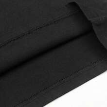 Camiseta con estampado de mano de esqueleto, casual, de manga corta |   Camiseta Moderna para un Estilo Diario, Top Unisex de Moda, Camiseta de Algodón Cómoda |   Regalo Perfecto o para Uso Diario - Negro - Ver 4