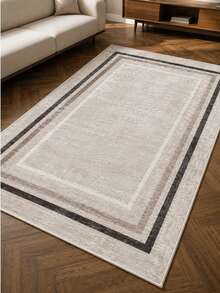 Modern Non-Slip Kitchen Runner Rug, Washable Minimalist Floor Mat For Home Decor, Bedroom, Livingroom Rug, Made In Turkiye 80x200 Cm, 80x300 Cm,100x200 Cm, 120x180 Cm - Light Grey - View 1