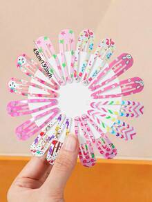 10/30pcs Colorful Fruit Print Cute Hair Clips For Girls, Bangs & Side Hair Decor, Suitable For Daily Use,Hair Barrettes,Hair Claws - Multicolor - View 8