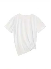 Women's One-Piece Summer T-Shirt With A Cute Design, Exclusive To March, Ideal For Birthday Celebrations. Made Of Comfortable Cotton, It's The Top Choice For Those Celebrating Their Birthday In March. Suitable For Everyday Casual Wear, Leisure, And Sports In All Seasons, This Comfortable Cotton T-Shirt Is Cute, Unique, Fun, Lively, Fashionable, And Stylish, Making It A Great Gift. This Basic Crew Neck T-Shirt Is Comfortable, Breathable, Sweat-Wicking, Lightweight, Soft, And Sporty-An Excellent Choice. It's Perfect For Elegant Parties, Stylish Ladies, And Flattering Blouses For Curvy Women. It's Also Great For Casual Wear And Keeping Cool And Sweat-Free In Summer. The Fun Letter Print Adds A Touch Of Fun And Stylish Flair. - 白色 - 查看 2