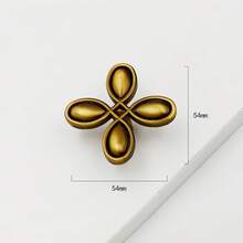1pc Luxury Four-Petal Flower-Shaped Cabinet Handles, French Retro Zinc Alloy Drawer Knobs, Elegant Decorative Furniture Wardrobe Door Handles, Suitable For Kitchens, Dressing Tables, Wardrobes, Universal Home Hardware - A - View 7
