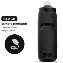 Botella de agua para bicicleta de 620/750 ml, PP5, ligera, para deportes al aire libre, taza exprimible de gran capacidad, equipo portátil para ciclismo. - Blanco de 750 ml - Ver 12