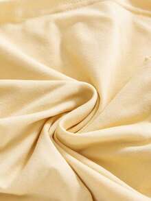 Camiseta de tirantes finos con adornos de strass y ribete de encaje 2 en 1 para mujer - Amarillo claro - Ver 4