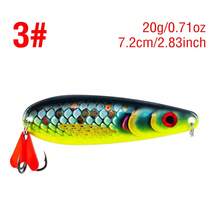 1PC 20g/0.71oz Long Casting Metal Jig Lure Sinking Spoon Bait With Red Tail Fin And Sharp Double Hook For Freshwater Saltwater - S024 - View 10