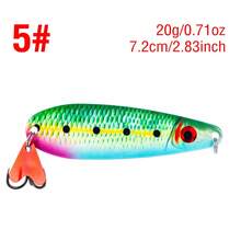 1PC 20g/0.71oz Long Casting Metal Jig Lure Sinking Spoon Bait With Red Tail Fin And Sharp Double Hook For Freshwater Saltwater - S024 - View 9