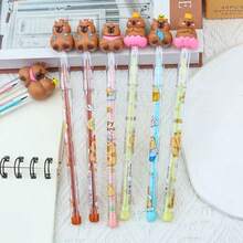 4pcs Cartoony Retractable Pencils, DIY Assemble Without Sharpening, Mini Portable, Suitable For School, Office, Smooth Writing, Comfortable Grip, Ideal Gift For Students, Classroom Rewards, School Supplies, Office Supplies, Stationery Supplies, Stationery, Pens (Random Style) - A - View 4
