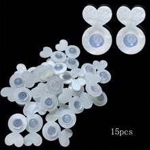 4/8/15 chiếc nút bịt tai bằng cao su, nút bịt tai silicon chống mất và chống dị ứng, thích hợp cho khuyên tai dáng dài, khuyên tai tròn, dái tai và sụn tai. - Nút bịt tai hình trái tim - Xem 13