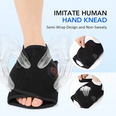 Hailicare Máy mát xa chân 3 cấp độ áp lực khí | Thiết bị mát xa nhào nặn và bấm huyệt để thư giãn và sử dụng tại nhà, pin sạc 2000mAh.