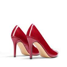 Women Stiletto High Heel Pumps Pointed Toe Solid Color Elegant Fashionable Wedding Party Court Shoes Suitable For Both Formal And Casual Occasions - 紅色 - 查看 5