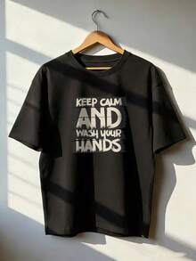 Casual And Fun Style Short Sleeve T-Shirt, Fashionable Short Sleeve T-Shirt For Spring And Summer 2026, Made In Mexico, 180 Grams. Cartoon Print, Couple Design, Suitable For Indoor Or Outdoor Wear. Crew Neck, Unisex, Ideal For Office And Leisure. One-Piece Pack. - BK-P631577SLNDXZGY617 - 查看 1