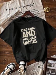 Casual And Fun Style Short Sleeve T-Shirt, Fashionable Short Sleeve T-Shirt For Spring And Summer 2026, Made In Mexico, 180 Grams. Cartoon Print, Couple Design, Suitable For Indoor Or Outdoor Wear. Crew Neck, Unisex, Ideal For Office And Leisure. One-Piece Pack. - BK-P631577SLNDXZGY617 - 查看 3