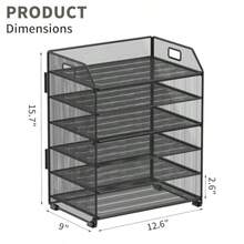 File Trays - 6-level Black - View 6