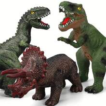 Juguete de dinosaurio de goma suave para niños (una sola pieza)-Tirannosaurus/Raptor/Acanthosaurus/Pterodactilo/Triceratops/Brachiosaurus, regalo para niños - Acanthosaurus - Ver 3