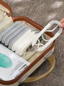 Foldable Travel Clothes Hanger, Essential Folding Drying Rack - Multipurpose Portable Clothes Hanger For Suitcase, Dorm, School And Hotel, Can Hang Clothes/Jackets/Laundry Bag - Multicolor - View 12