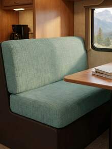 2pcs/Set Jacquard RV Dinette Cushions Covers Stretch Dust-Proof Couch Slipcover Hotel Booth Seat Covers RV Camper Car Backrest Cover - Multicolor - View 1
