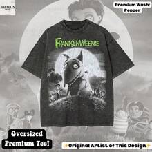 Oversized D Isne Y Frankenweenie Dog Shirt Halloween Shirt Mickeys Not So Scary Party Tee Disneyworld Halloween Shirt Disn - màu đen - Xem 1