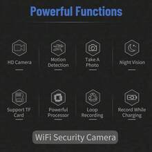 A9 Spy Camera With Voice And Image Recorder 6J8U - Black - View 5