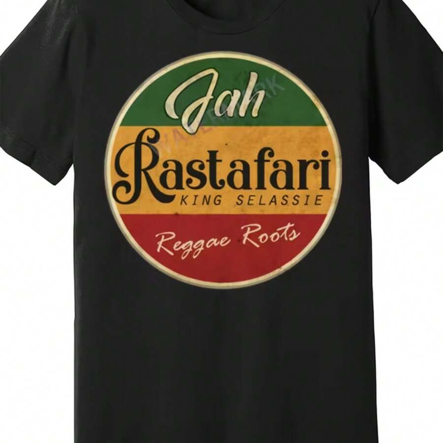 Printed T-Shirt For Men And Women - Black - View 1