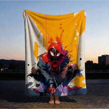 1pc S-Pider-Man Print Blanket,Retro Cartoon Style Throw Blanket,Cartoon Character Printed Blanket,All-Season Universal Nap Blanket,Character Home Decor Blanket,Modern Fashion Gift Suitable For Home Bedroom Bed Sofa Office Lunch Break Cover Picnic Blanket - Nhiều màu - Xem 1