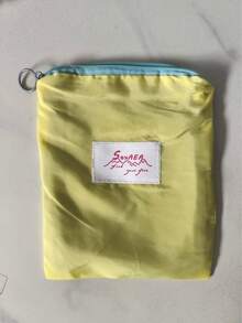1个可爱柔软彩色尼龙迷你化妆包 - 轻便防水收纳袋，适合女性和女孩，方便旅行、通勤和上学携带，是生日和情人节的可爱礼物，可用作化妆包、洗漱包、化妆品收纳包，也是耐用的母亲节礼物，日常必需品，送给母亲的礼物 - 彩色 - 查看 12